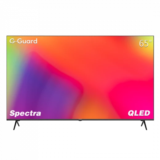 تلفزيون Spectra CQG 65 بوصة ذكي 4K QLED مع HDR10 و Dolby Vision والتحكم الصوتي من جي جارد تلفزيون Spectra CQG 65 بوصة ذكي 4K QLED مع HDR10 و Dolby Vision والتحكم الصوتي من جي جارد